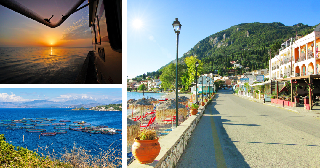 Benitses on Corfu island