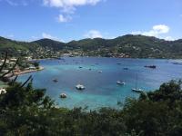 Modern Sailing is on an Adventure to the Grenadines.  This is the harbor and lagoon from on top a mountain.